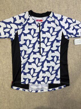 Terry Bicycles Women's Cycling Jersey L NWT Floral Half Zip Made in USA
